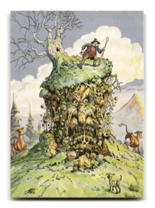 Tarjeta coleccionable de arte fantástico FGG Mike Ploog 1994 #58 The Hill Huag - Imagen 1 de 4