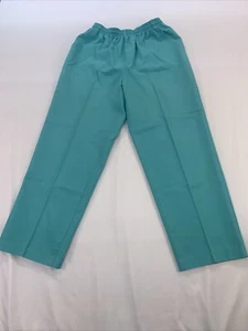 Koret Womens Pull-On Pants Size 12 Teal Stretch High Rise Elastic Waistband - Picture 1 of 11