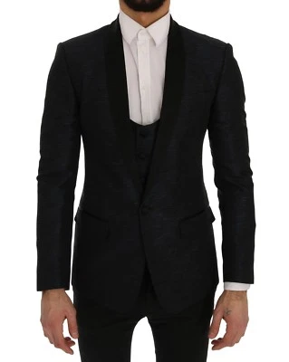 DOLCE & GABBANA Blazer Jacket Blue MARTINI Slim 2 Piece IT48 / US38/ M RRP $3600 - Image 1 of 4
