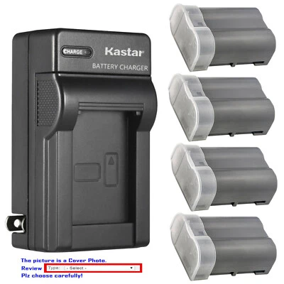 Cargador de pared de CA de batería Kastar para Nikon MH-25 Nikon MH-25a EN-EL15E EN-EL15a Foto 1 de 4