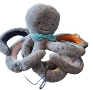 MudPie Gray Octivity Octopus Learning Baby Toy Stuffed Plush Toy Sound ABCs 19" - Picture 1 of 8