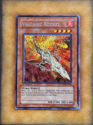 Yugioh Volcanic Rocket FOTB-EN000 Secret Rare 1st Ed NM - Image 1 of 2