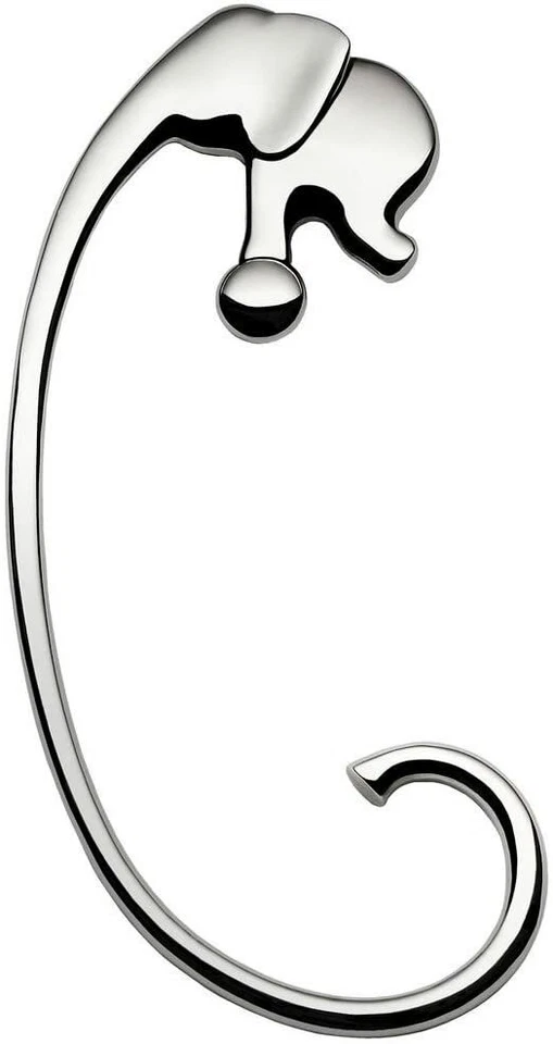 Gancio Tavolo Borsa Alessi FGO05 Jumbo in Acciaio Inox - Appendi Borsa - Immagine 1 di 4