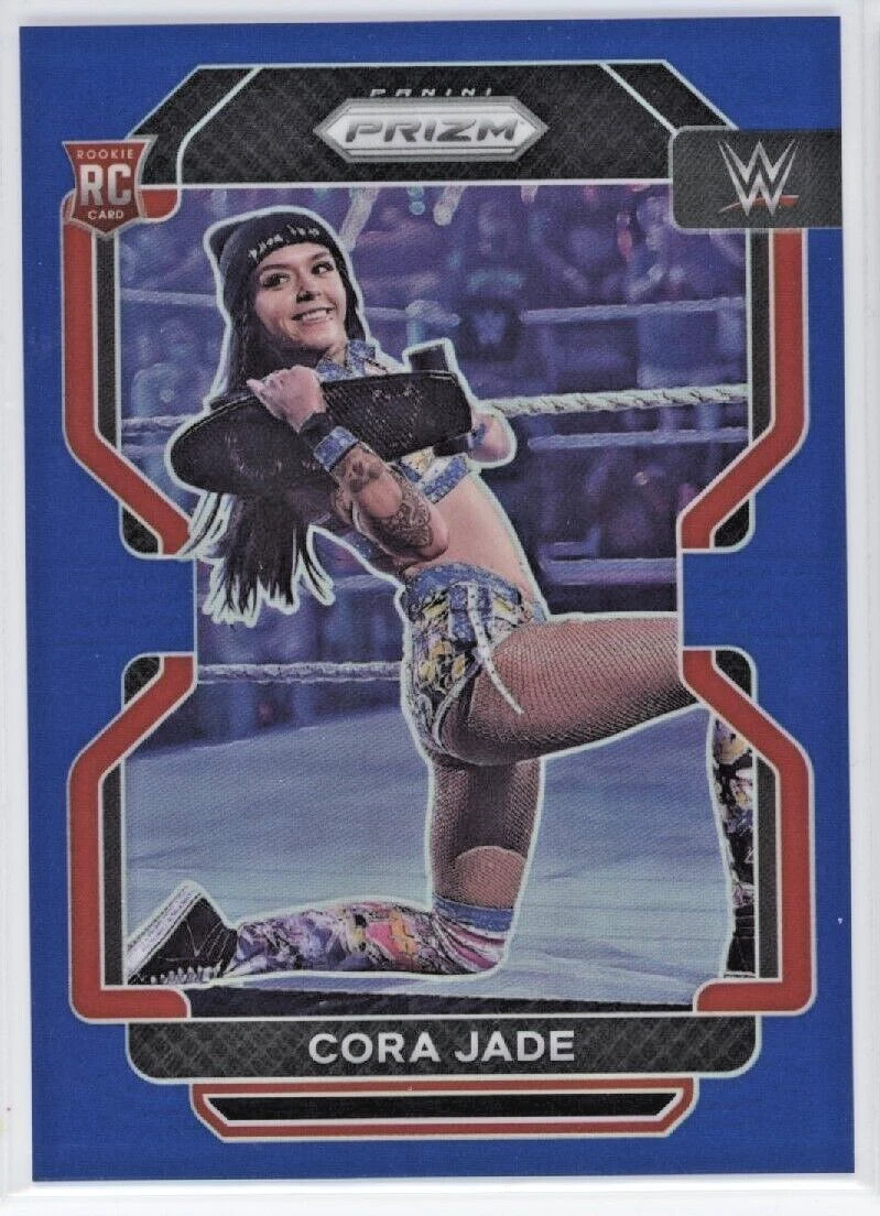 Cora Jade 2022 Panini Prizm WWE Vertical Base Rookie Blue Parallel 94/199 RC