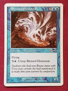 Magic The Gathering BEATDOWN BOX SET BLIZZARD ELEMENTAL blue card MTG - Picture 1 of 2