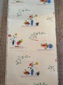 Retro 1940's UWPC of NA UNION MADE Kitchen Wallpaper Roll 19" Wide | 1 Roll 19"w - Picture 1 of 6