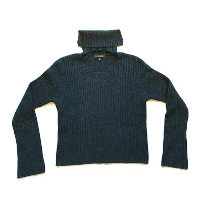 Suéter Intermix Bebé Lana Yak Cachemira Recortado Cerradura Cuello Alto Pequeño S Nuevo sin Etiquetas Foto 1 de 4