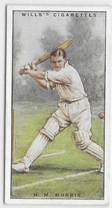 ESSEX - Carta sigarette Harold "Whiz" Morris #31 Wills 1929 cricket 2a serie - Foto 1 di 1