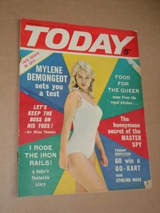 Today Magazine September 16 1961 Mylene Demongeot front cover - Picture 1 of 2