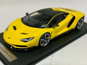 1/12 scale GL Models Lamborghini Centenario LP770 in Yellow Leather 10 pcs - Picture 1 of 9