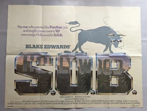 S.O.B. SOB 1981 ORIGINAL QUAD POSTER JULIE ANDREWS BLAKE EDWARDS WILLIAM HOLDEN - Picture 1 of 9