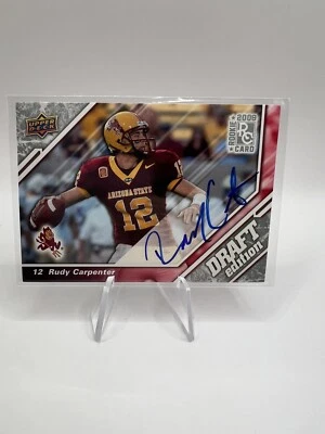 2009 Upper Deck Draft Edition - Autographs #77 Rudy Carpenter (AU, RC) - Image 1 of 2