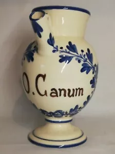 Pot Pharmacy/Apothecary Pitcher O. Canum H 22, 5 CM Signed Rochette - Pimelia - Picture 1 of 8