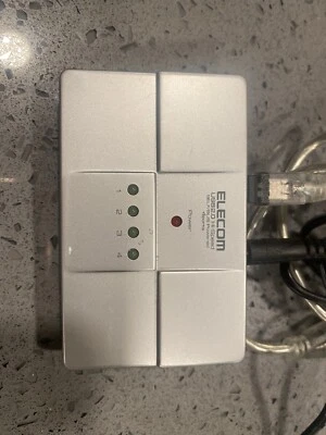 Elecom 4 Port USB Hub U2H-64S2SV w/ warranty Free Shipping - Image 1 of 3