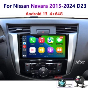 For Nissan Navara 2015-24 D23 Android 13 4+64G Car Stereo Radio Carplay WIFI GPS - Picture 1 of 20