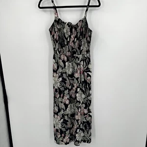 Old Navy Cami Dress Womens Medium Multi Floral Smocked Check Adjustable Strap - Bild 1 von 11