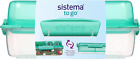 Sistema Lunch Stack Rectangle To Go Lunch Box 18 L Food Container With Colours