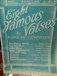 8 FAMOUSE WALTZES BY POPULAR COMPOSERS - Picture 1 of 1