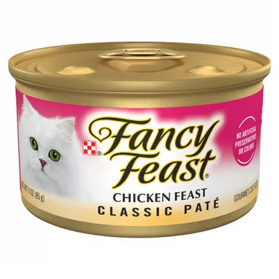 144 cans, Fancy Feast Classic Pate Chicken Feast Wet Cat Food, 3 oz case - Image 1 of 4