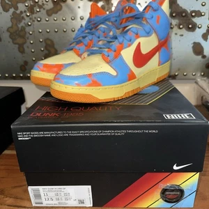 Size 11 - Nike Dunk 1985 High Orange Acid Wash - Picture 1 of 7
