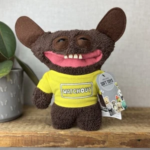 Fuggler Fugglow Grin Grin Brown Fuggler - Cute Funny Ugly Monster With Top - Picture 1 of 7