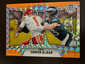 Cooper DeJean 2025 Panini Mosaic Orange Fluorescent BANG #9 - Eagles - Bild 1 von 2