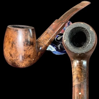 Pipa de madera de brezo Bulldog Dunhill Chestnut Bruyere 4202 "White Spot" rara de colección Foto 1 de 4