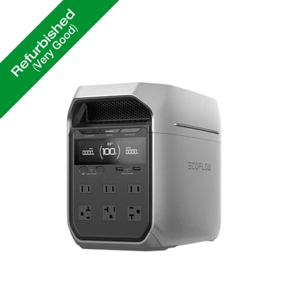 EcoFlow DELTA 3 Plus 1024Wh 1800W Portable Power Station for Camping Refurbished - Image 1 of 4
