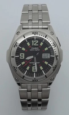 Casio Herrenuhr,WVQ-200HE,Funkuhr,Leuchtzeiger,Datumsanzeige,die Uhr läuft - Bild 1 von 4