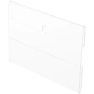 Plymor Clear Acrylic Top-Fold Sign Holder Frame (Wall Mount), 7" W x 5" H - Picture 1 of 1