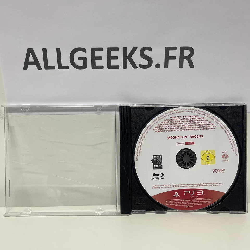 Jeu - ModNation racers - PlayStation 3 PS3 - PROMO DISC - Photo 1/1
