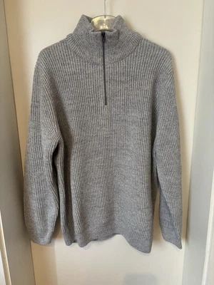 C&A Herren Troyer Pullover Wolle / Acryl Grau Gr. XXL Neu - Bild 1 von 4