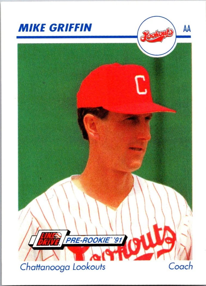 Mike Griffin 1991 Line Drive AA #175 Chattanooga Lookouts - Image 1 of 2