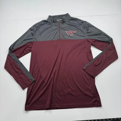 Пуловер мужской Virginia Tech Hokies размер XL Colosseum легкая атлетика винтажная рубашка с длинным рукавом - Изображение 1 из 4