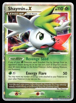 Shaymin LV.X 127/127 Holo Rare | PL | Platinum Base | Pokemon TCG - VINTAGE - Image 1 of 4