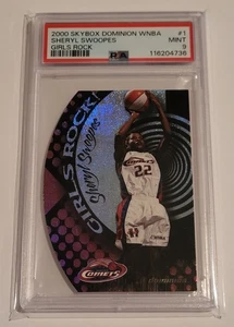 PSA 9 MINT 2000 Skybox Dominion WNBA "GIRLS ROCK" SHERYL SWOOPES #1 POP 4 NONE - Picture 1 of 8