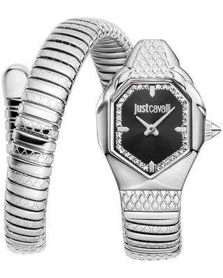 Womens Wristwatch JUST CAVALLI SIGNATURE JC1L369M0025 Snake Steel Black - Image 1 of 3