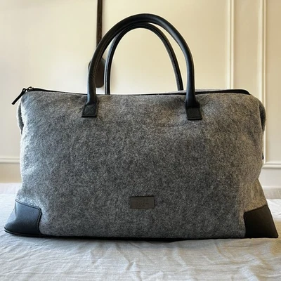 Hugo Boss Gray Felt Duffle Bag - Image 1 of 4