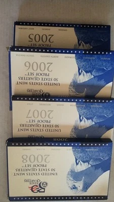 2005, 06, 07, 08,  50 State Pf. Quarter Set. - Image 1 of 2