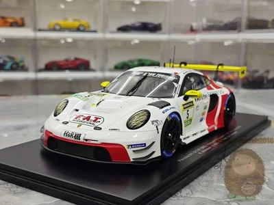 Spark 1:18 Porsche 911 992 GT3R 2024 Resin Diecast Model Car Hobby Gifts White - Image 1 of 4