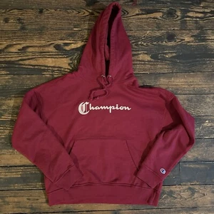 Vintage CHAMPION Men’s Size M Cotton Blend Hooded Sweatshirt 90s-00s - Picture 1 of 7