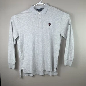 POLO RALPH LAUREN Golf Men’s Long Sleeve Pima Cotton Gray Polo Shirt Sz XL #A5 - Picture 1 of 7