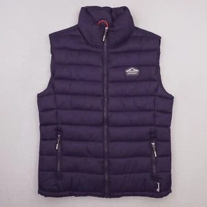 Superdry Vest Mens Extra Large Blue Puffer Fuji Jacket Quilted Preppy Outdoor - Picture 1 of 14
