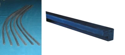 PERADON / SUPERLEAGUE Mesa de Billar Cojín Goma 1.6cm Perfil Negro Peradon Para 7ft+1.8m Mesa