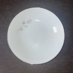 Noritake Pasadena Cereal Bowl Pink & Gray Roses Japan - Picture 1 of 2