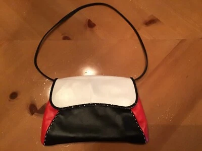 BLUTCH CONVERTIBLE DE CUERO VINTAGE DANIEL SWAROVSKI PARIS CRISTAL ADORNADO *EN MUY BUEN ESTADO* Foto 1 de 4