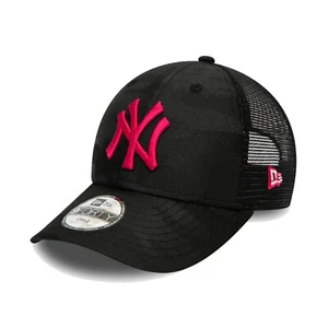 New Era Cap Kid's MLB NY Yankees Black Camo Neon 9FORTY Snapback Trucker Hat - Picture 1 of 4