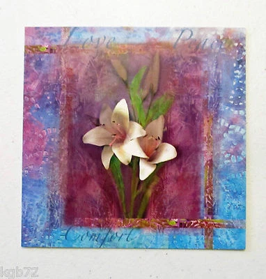 Leanin Tree Sympathy Greeting Card Multi Color Qubes Series Q40 - Image 1 of 2