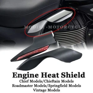 Mid Saddle Shield Heat Shield Air Deflector For Indian Chief Models 2014-2022 - Picture 1 of 9