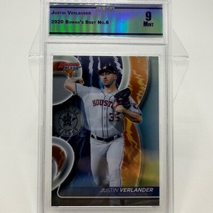 Justin Verlander 2020 Bowmans Best #6 Houston Astros CC&G 9 Mint Graded